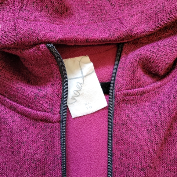 Fushia Zipped Hoodie - Picture 3 of 8